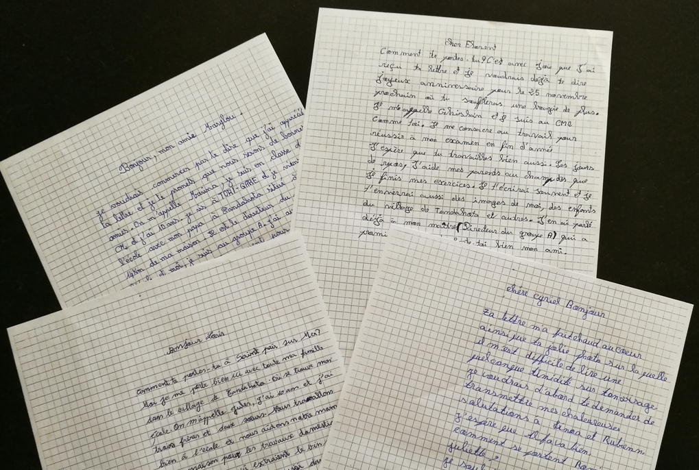 Lettres écoliers béninois